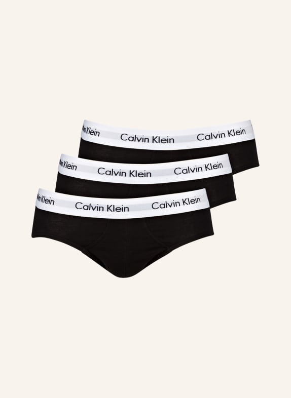 Calvin Klein 3er-Pack Slips COTTON STRETCH SCHWARZ