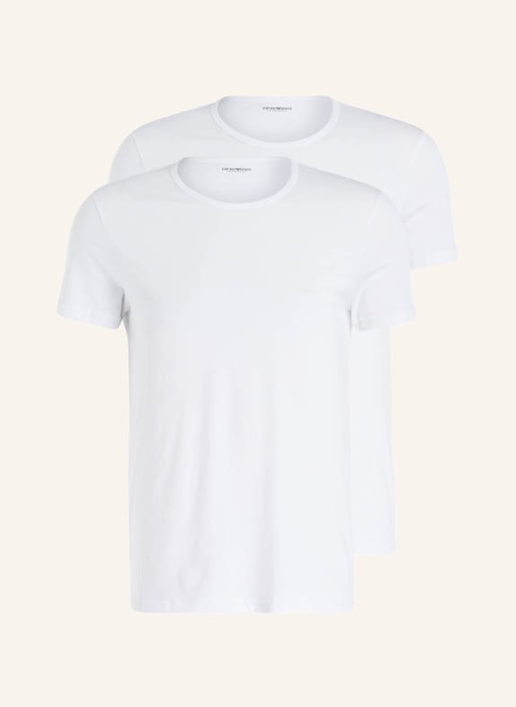 EMPORIO ARMANI 2er-Pack T-Shirts WEISS