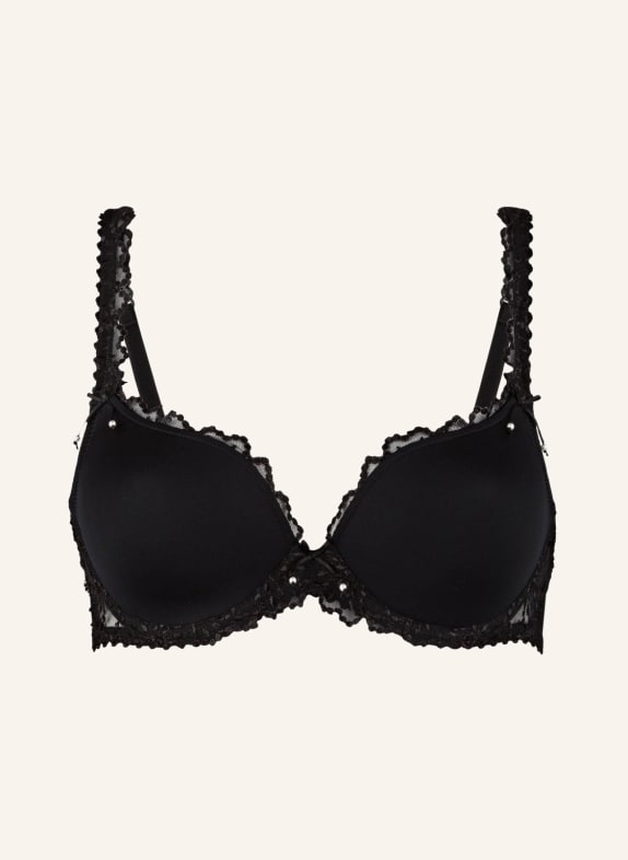 MARIE JO Molded cup bra JANE with decorative beads BLACK