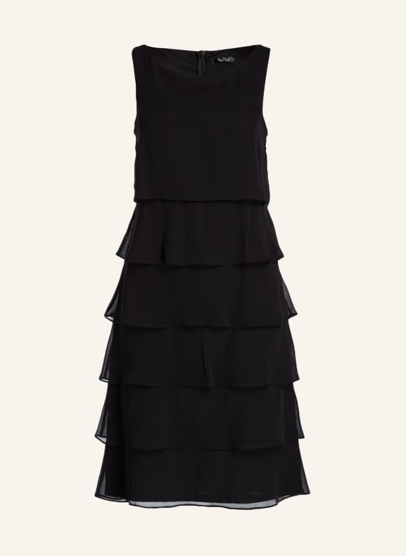 Vera Mont Dress with frills BLACK