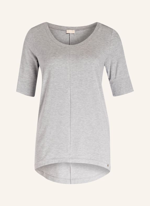 HANRO Lounge-Shirt YOGA HELLGRAU MELIERT