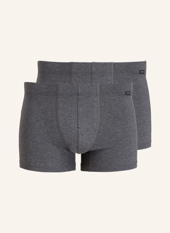 HANRO Boxerky COTTON ESSENTIALS, 2 kusy v balení ŠEDÁ MELÍROVANÁ