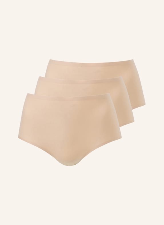CHANTELLE 3-pack high-waisted brief SOFTSTRETCH NUDE