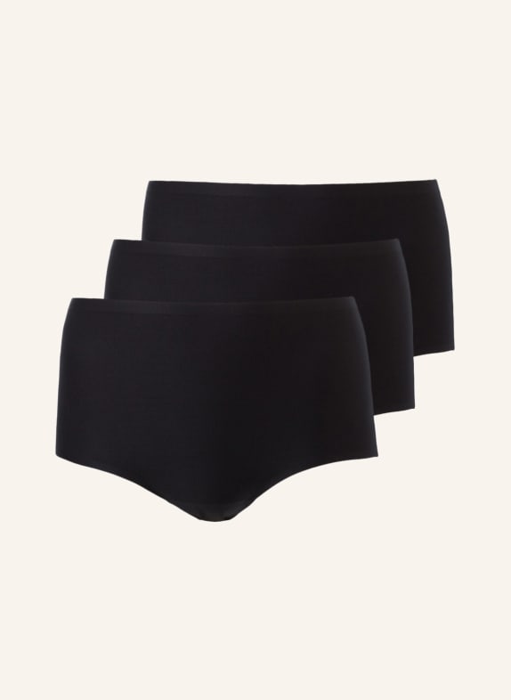 CHANTELLE 3-pack high-waisted brief SOFTSTRETCH BLACK