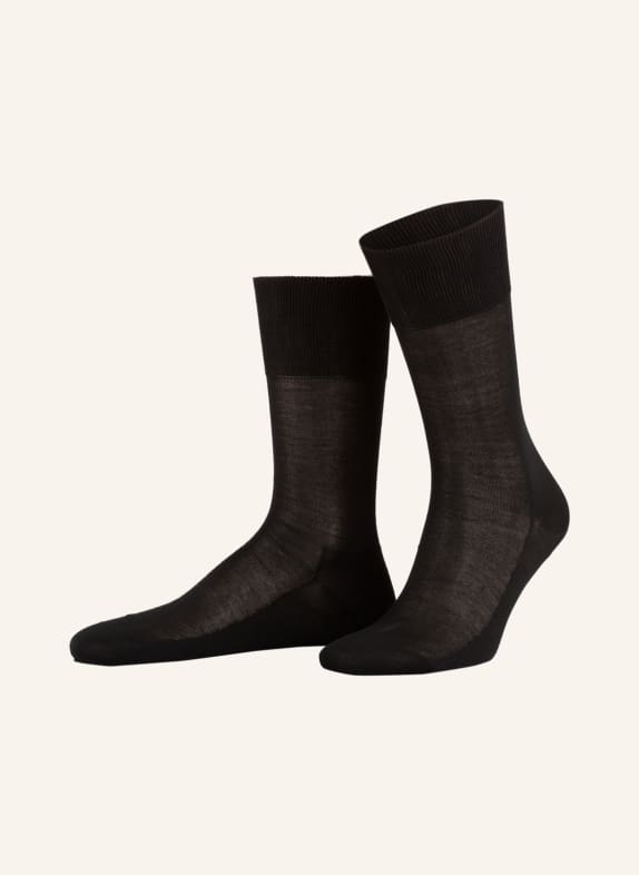 FALKE Socks LUXURY NO.4 PURE SILK made of silk 3000 BLACK