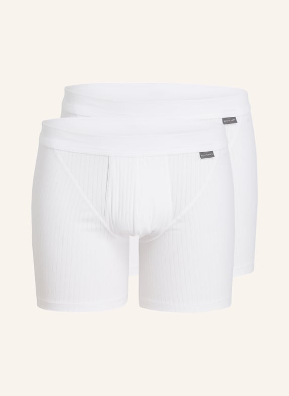 SCHIESSER 2-pack boxer shorts COTTON ESSENTIALS WHITE