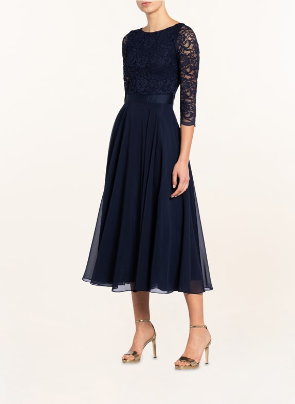 SWING Cocktail dress with lace trim