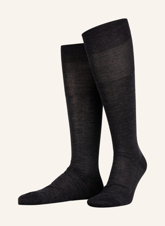 FALKE Knee socks LUXURY NO. 6 3080 ANTHRA.MEL