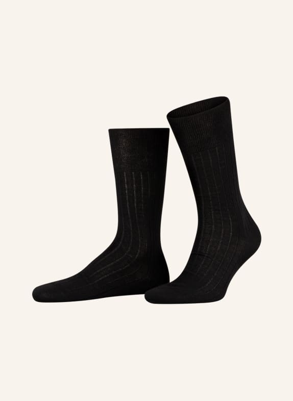 FALKE Ponožky NO. 2 z kašmíru 3000 BLACK