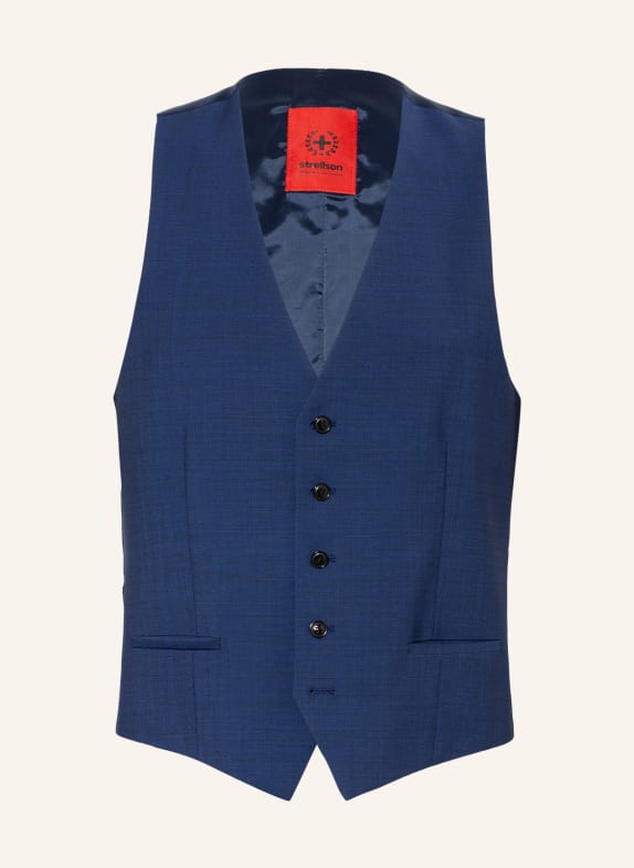 STRELLSON Suit waistcoat VES slim fit 430 Bright Blue 430