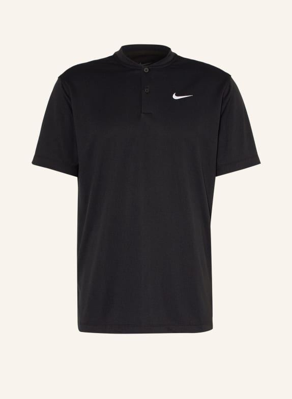 Nike Funkční polokošile COURT DRI-FIT ČERNÁ