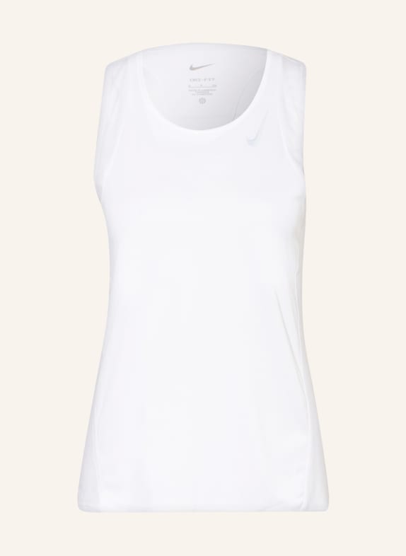 Nike Running top DRI-FIT RACE with mesh WHITE