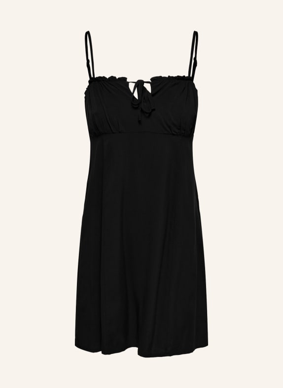 ONLY Dress with ruffles BLACK