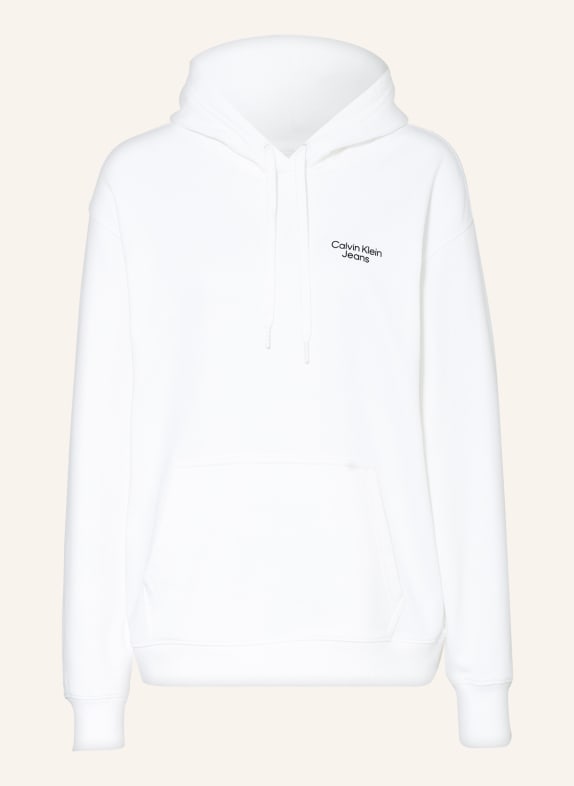 Calvin Klein Jeans Oversized hoodie WHITE/ NEON PINK/ BLACK
