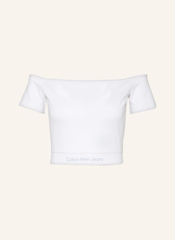 Calvin Klein Jeans Cropped-Top WEISS