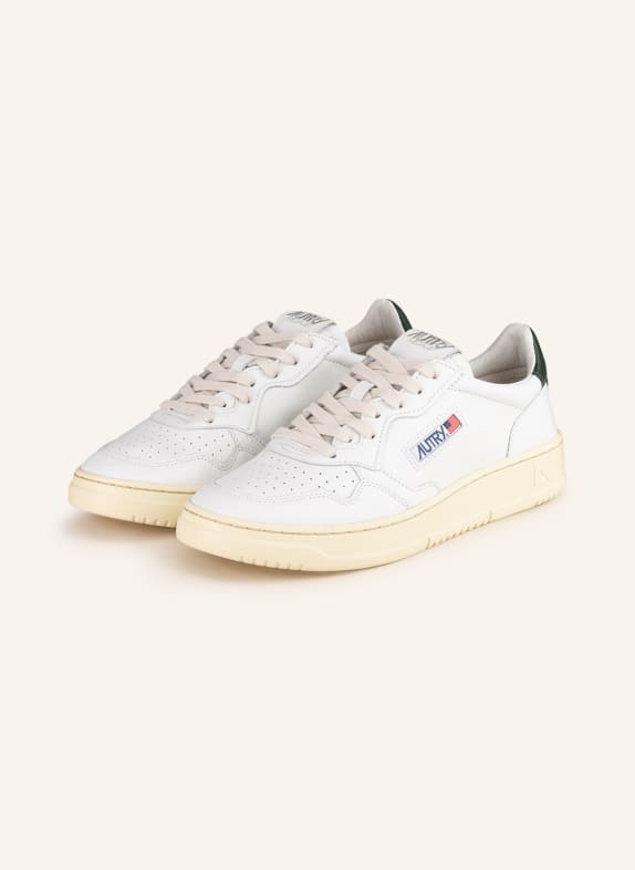 AUTRY Sneakersy MEDALIST LOW LL BIAŁY/ CIEMNOZIELONY