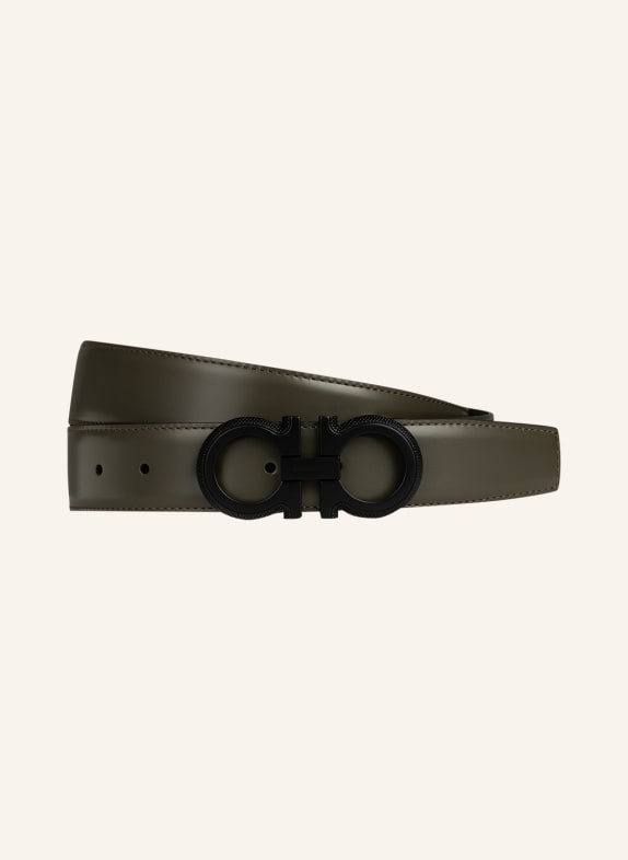 FERRAGAMO Leather belt OLIVE