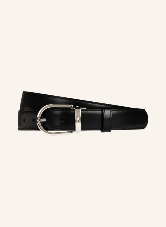 MONTBLANC Leather belt BLACK