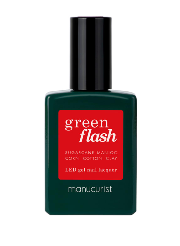 manucurist GREEN FLASH - LED NAIL LACQUER POPPY RED