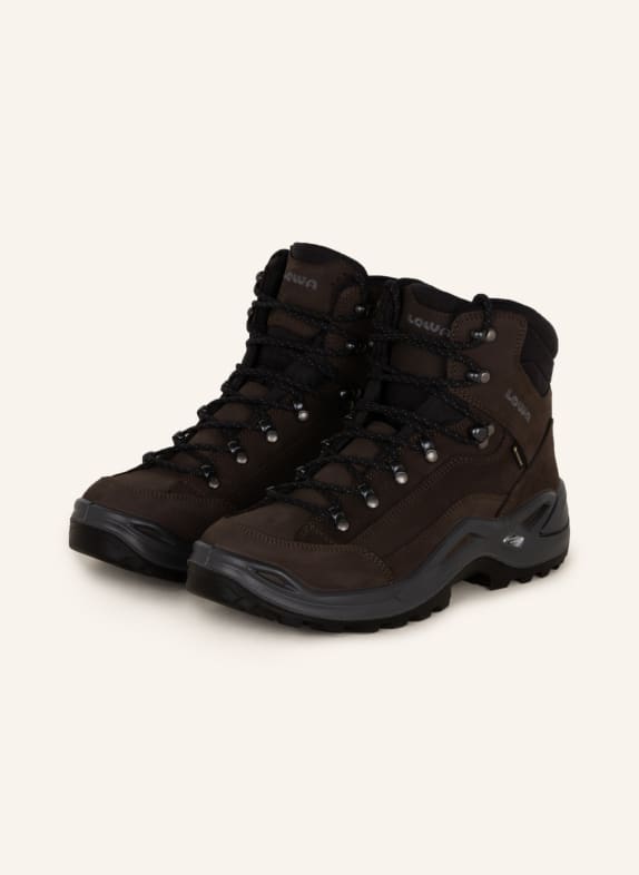 LOWA Multifunctional shoes RENEGADE GTX MID BLACK/ DARK BROWN