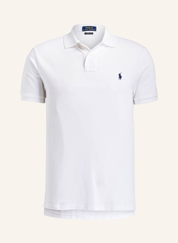 POLO RALPH LAUREN Piqué polo shirt custom slim fit WHITE
