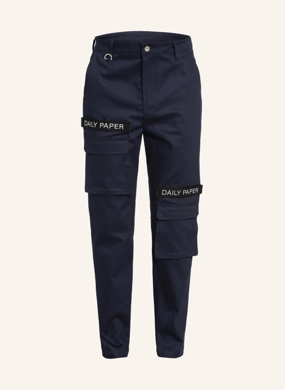 DAILY PAPER Cargo kalhoty Extra Slim Fit TMAVĚ MODRÁ
