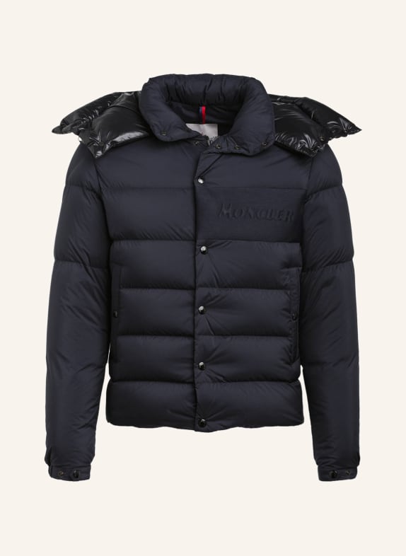 MONCLER Daunenjacke AUBRAC DUNKELBLAU/ SCHWARZ