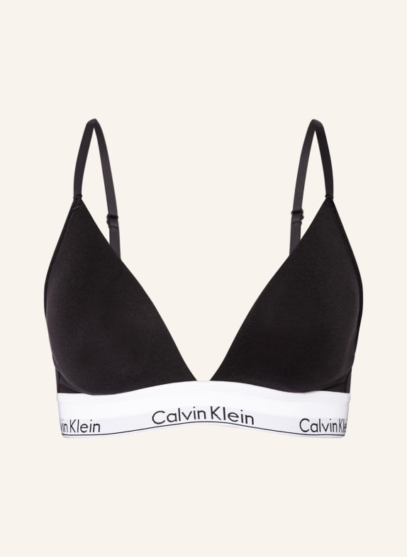 Calvin Klein Trojúhelníková podprsenka MODERN COTTON ČERNÁ