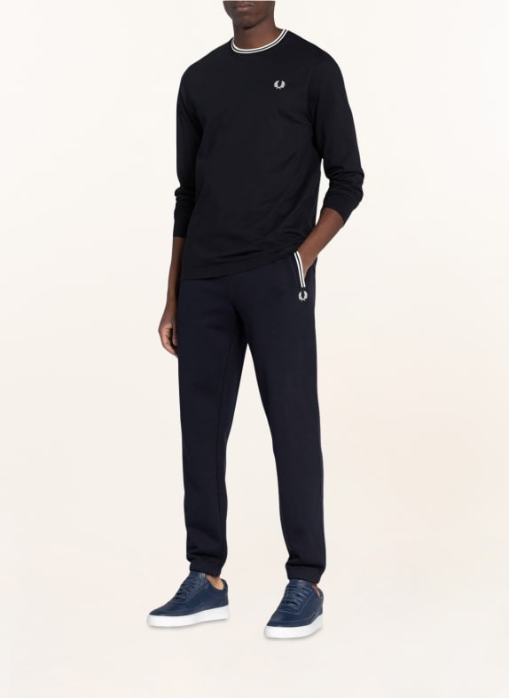 FRED PERRY Longsleeve ZWART