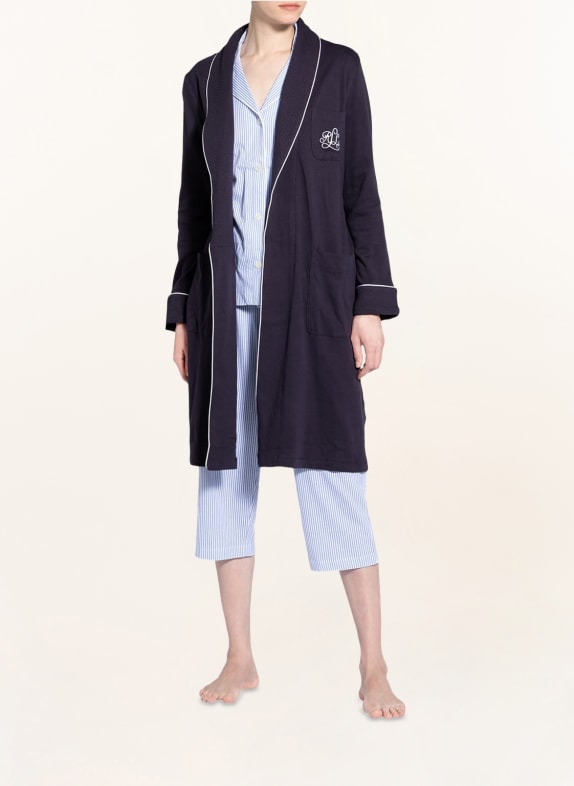 LAUREN RALPH LAUREN Damen-Morgenmantel DUNKELBLAU