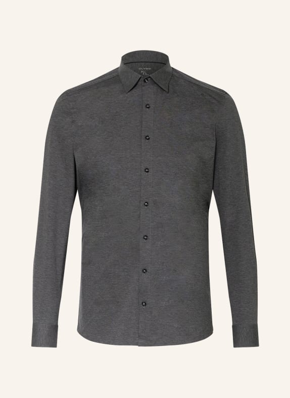 OLYMP Jerseyhemd No. Six 24/Seven super slim DUNKELGRAU