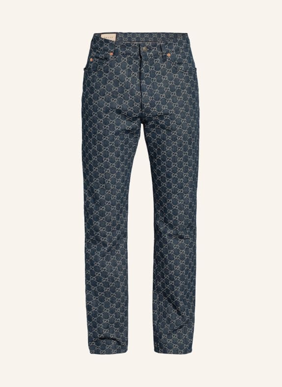 GUCCI Jacquard-Jeans 4266 DK BLUE/IVORY/MIX