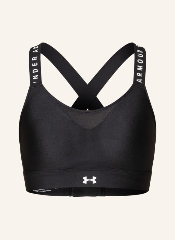 UNDER ARMOUR Sports bra INFINITY with mesh BLACK