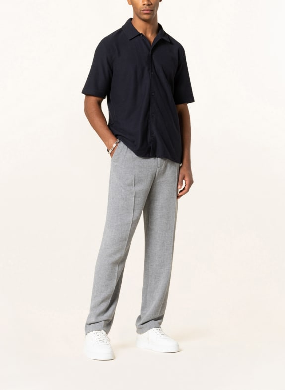 SAMSØE  SAMSØE Korte mouwen shirt KVISTBRO Comfort Fit DONKERBLAUW