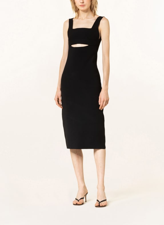 VICTORIABECKHAM Jerseykleid SCHWARZ