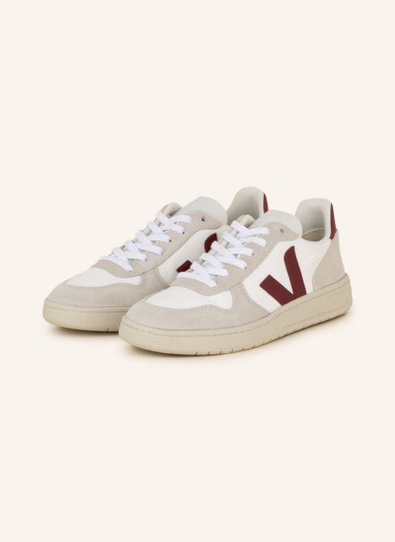 VEJA Sneakers V-10 WHITE/ CREAM/ DARK RED