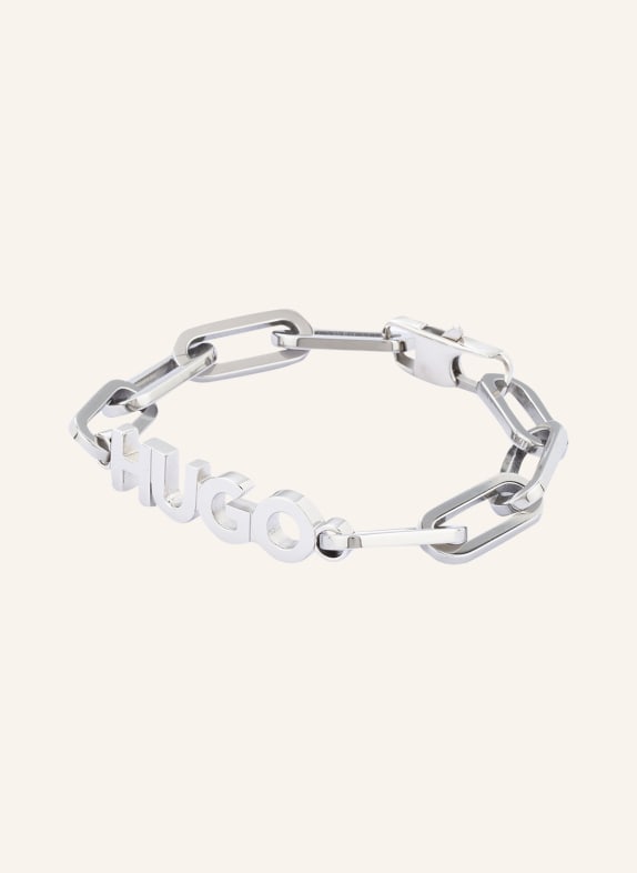 HUGO Armband LOGOBOLD SILBER