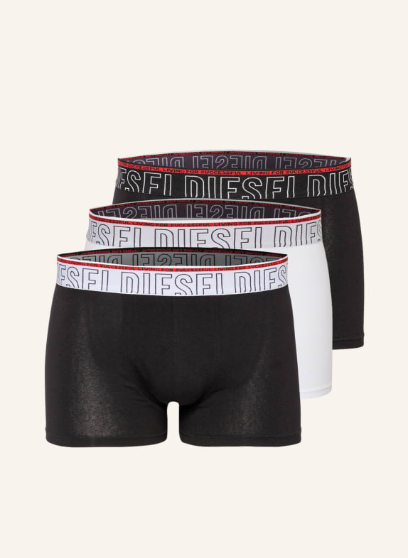 DIESEL 3-pack boxer shorts DAMIEN BLACK/ WHITE