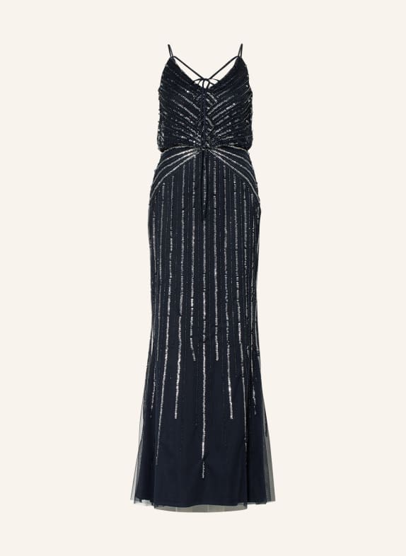 VM Vera Mont Evening dress with sequins and decorative gems DARK BLUE