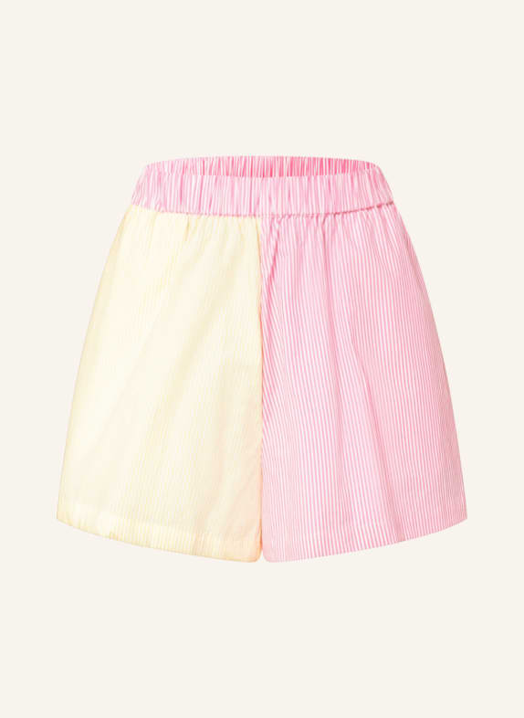 gina tricot Shorts ANA PINK/ HELLGELB/ WEISS