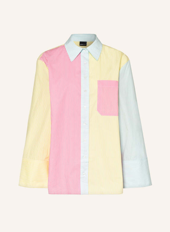 gina tricot Shirt blouse GIZEM WHITE/ TURQUOISE/ YELLOW