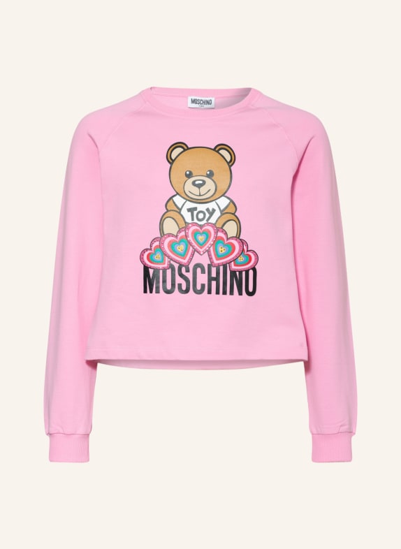 MOSCHINO Cropped-Sweatshirt mit Schmucksteinen