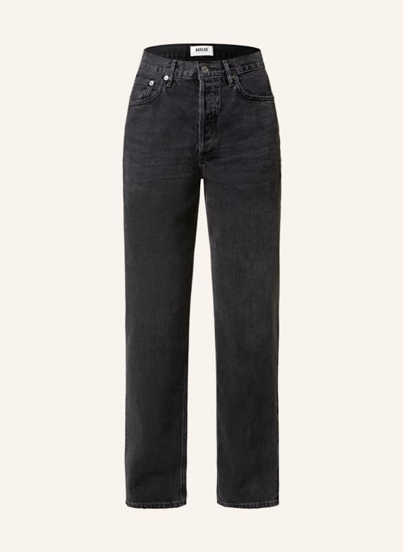 AGOLDE Jeansy straight LANA Conduct washed black