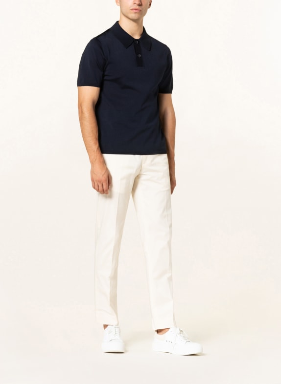 SANDRO Strick-Poloshirt DUNKELBLAU