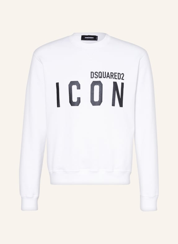 DSQUARED2 Sweatshirt ICON WEISS/ SCHWARZ