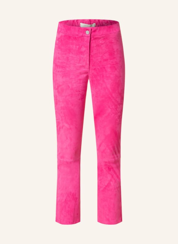 lilienfels 7/8 leather trousers PINK