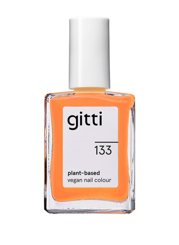 gitti PLANT-BASED VEGAN NAIL COLOUR NO. 133 - ORANGE