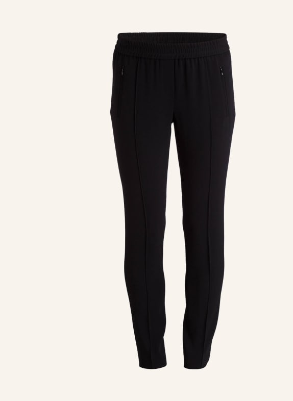 MARC CAIN Trousers in jogger style 900 SCHWARZ
