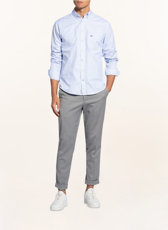 FYNCH-HATTON Overhemd Casual Fit WIT / BLAUW