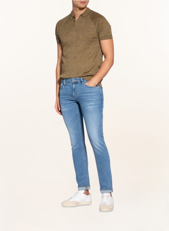 OLYMP SIGNATURE Strick-Poloshirt aus Leinen